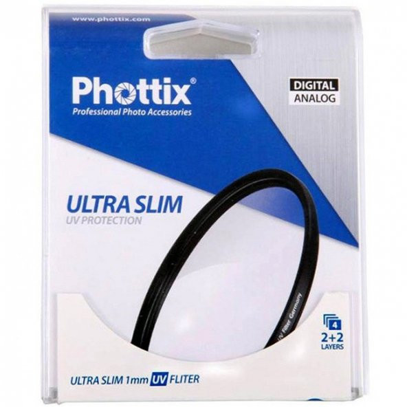 Phottix 62mm Ultra Slim UV Protector Filtre ürün görseli 1