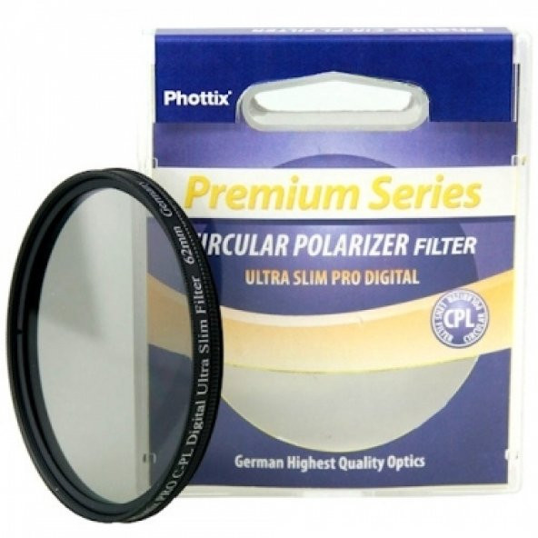 Phottix 67mm Ultra Slim Pro Digital CPL Polarize Filtre ürün görseli 1