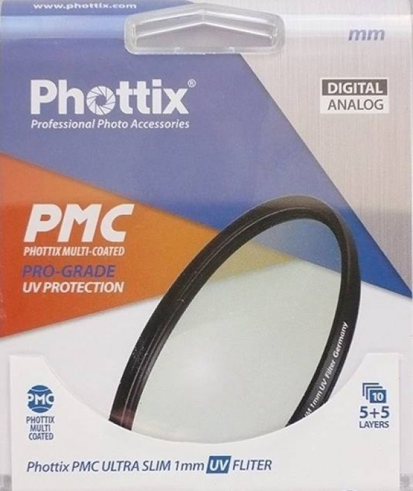 Phottix 72mm PMC Ultra Slim UV Protection Filtre ürün görseli 1