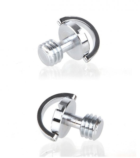 Tripod Quick Release Plate için 3/8" D-Ring Vida - Resim 2