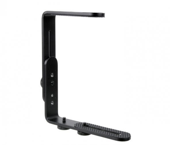 Ayarlanabilir Flash Bracket, L Şekli Flaş Dirseği - Resim 3