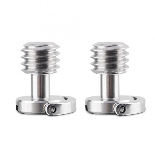 Tripod Quick Release Plate için 3/8" D-Ring Vida - Resim 4