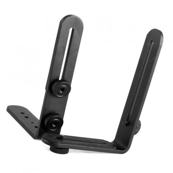 Ayarlanabilir Flash Bracket, L Şekli Flaş Dirseği - Resim 6