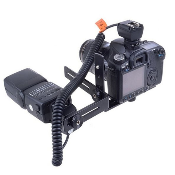 Ayarlanabilir Flash Bracket, L Şekli Flaş Dirseği - Resim 10