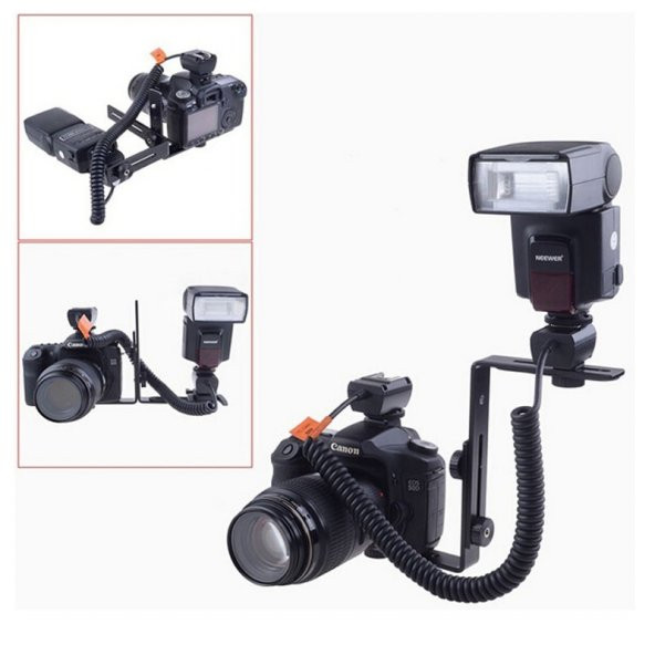 Ayarlanabilir Flash Bracket, L Şekli Flaş Dirseği - Resim 11