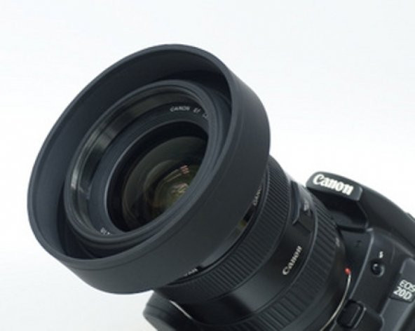 77mm ÜÇ KADEMELİ KAUÇUK LENS HOOD (Parasoley) - Resim 3
