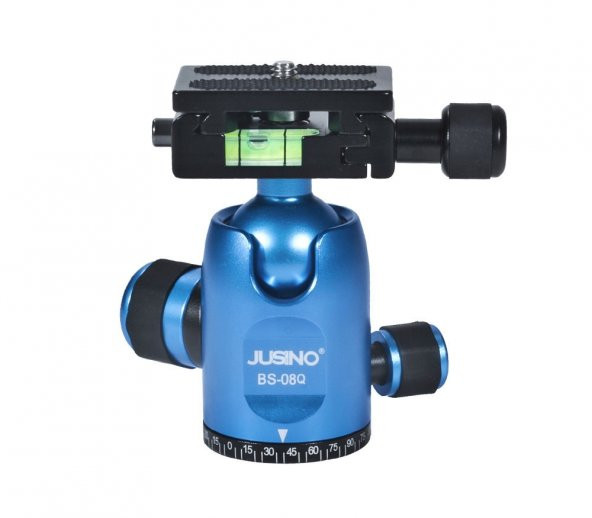 JUSINO BS-08Q Tripod Kafası Mavi ürün görseli 1