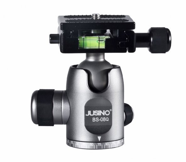 JUSINO BS-08Q Tripod Kafası Silber (Gümüş) ürün görseli 1