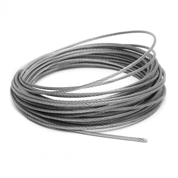 Adelinspor 4 mm Çelik Halat Galvanizli 500  m - Resim 5