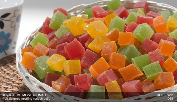 KUŞ LOKUMU MEYVE AROMALI 1KG ürün görseli 1