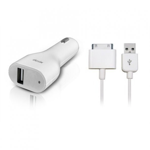 Dexim DCA212 Apple iPhone 4 /4S Araç Şarjı + Kablo - Resim 3