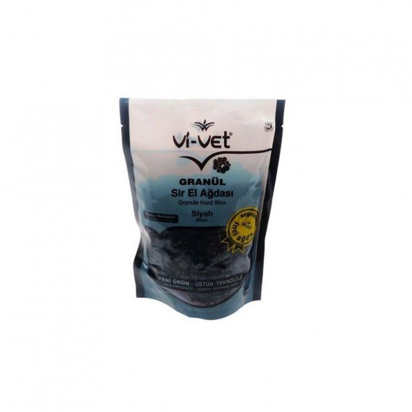 Vi-Vet Granül Soyulabilir İnci Ağda Sir El Ağdası Siyah Black 250gr ürün görseli 1