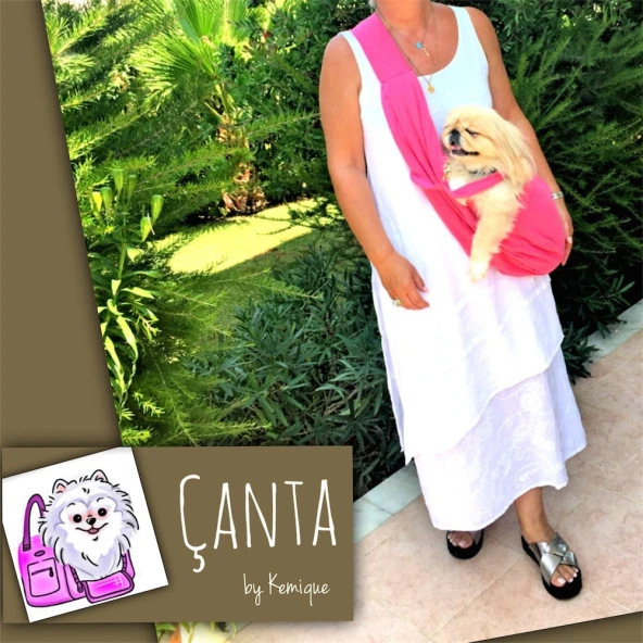 Köpek Taşima Çantası Pembe - Resim 5