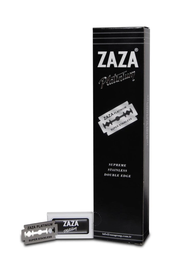 ZAZA Platinium Çift Taraflı Yaprak Jilet (Double Edge 20x5) ürün görseli 1