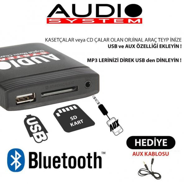 1998 Nissan Primera Bluetooth USB Aparatı Audio System NİS - Resim 2