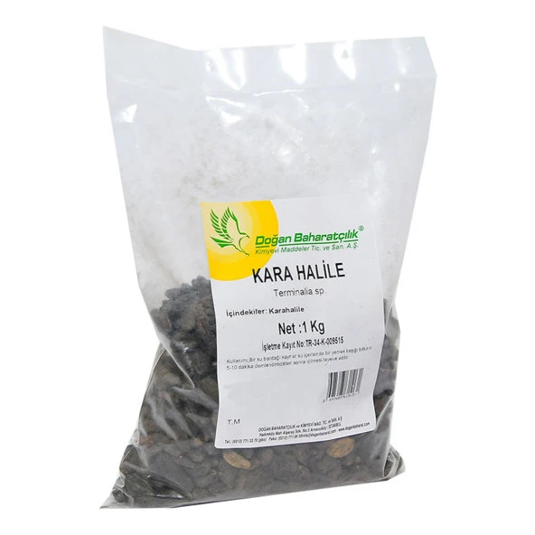 Doğal Kara Halile 1000 Gr Paket - Resim 3
