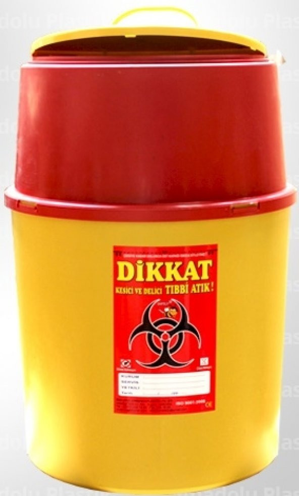 TIBBİ ATIK (ENFEKTE) KUTUSU 30 lt 5 adet ürün görseli 1