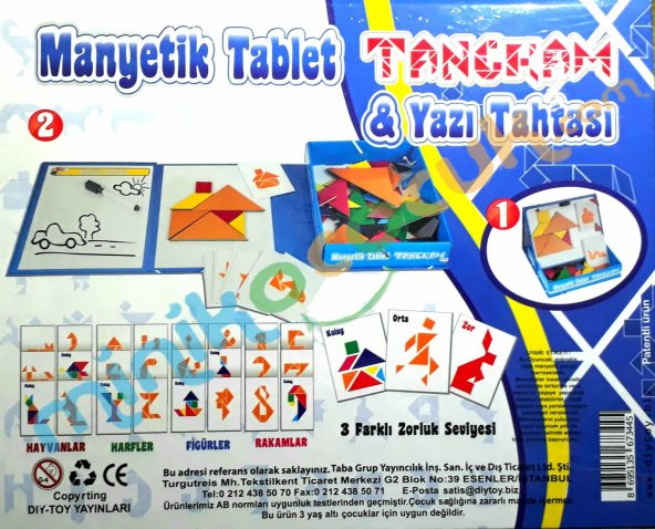 Manyetik Tablet Tangram(4-6yas) - Resim 2