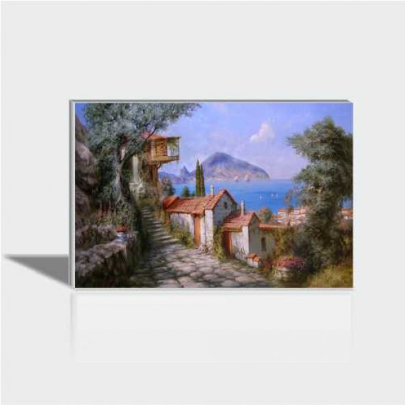 60x90 cm Yağlı Boya Marmaris Canvas Tablo M3 Decorium ürün görseli 1