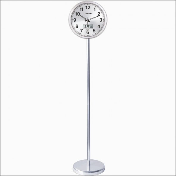Ayaklı Standlı Alüminyum Dijitalli Termometreli Karşılama Saati ürün görseli 1