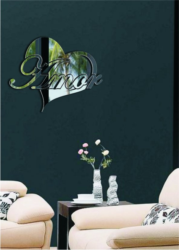 M3 Decorium Kalpli Amor Aşk Aynası ürün görseli 1