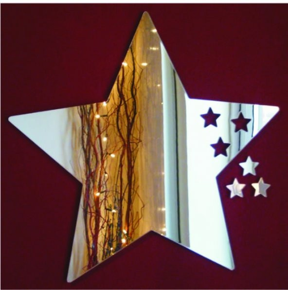M3 Decorium Stars Yıldız Dekoratif Ayna ürün görseli 1