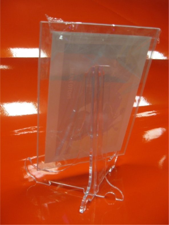 18cm Şeffaf Plastik Vitrin Stand Ayak - Resim 2