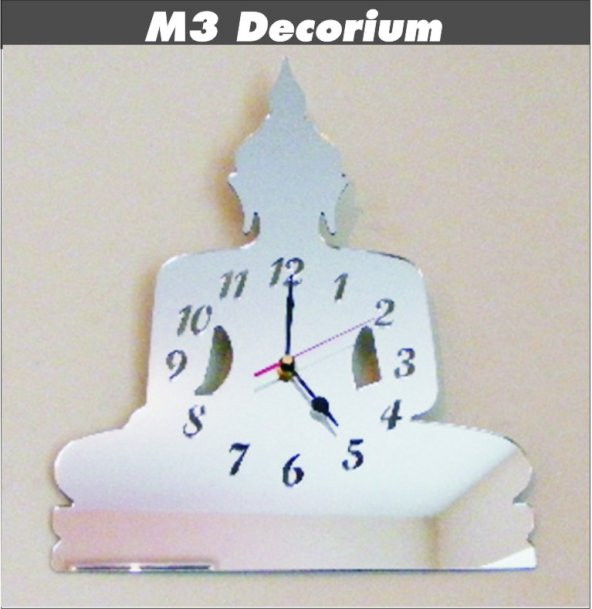 M3 Decorium Buda Dekoratif Ayna Saat ürün görseli 1