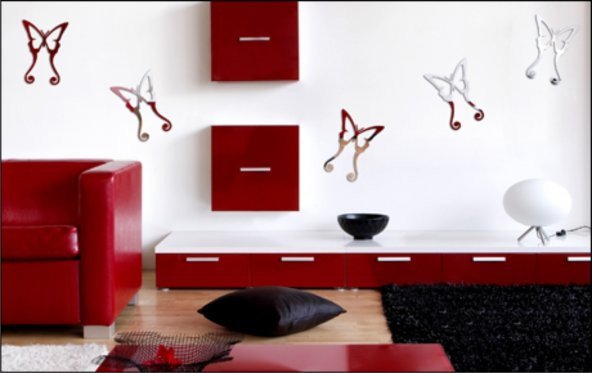 M3 Decorium Kuyruklu Kelebekler Dekoratif Ayna ürün görseli 1