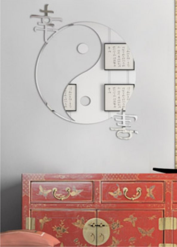 M3 Decorium Ying Yang Dekoratif Ayna ürün görseli 1