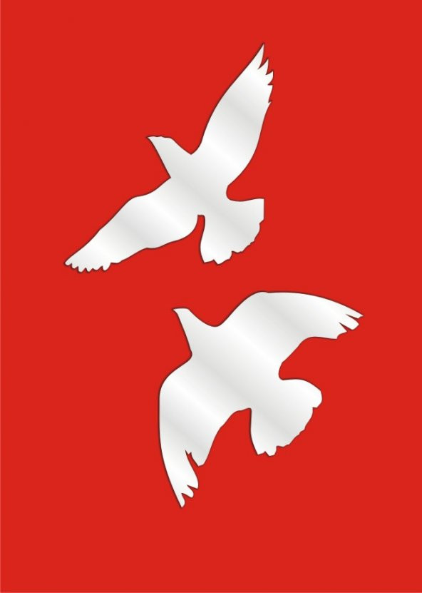 M3 Decorium Küçük Kartallar Dekoratif Ayna ürün görseli 1