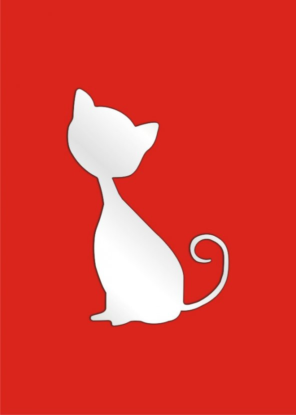 M3 Decorium Küçük Kedi Dekoratif Ayna ürün görseli 1