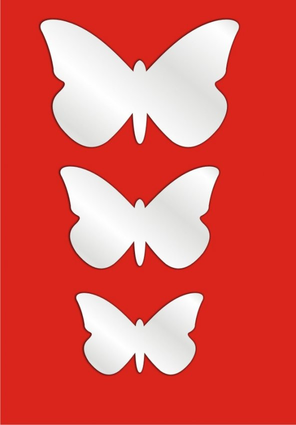 M3 Decorium Küçük Kelebekler Dekoratif Ayna ürün görseli 1