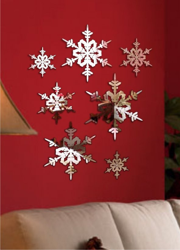 M3 Decorium Kar Kristalleri Dekoratif Ayna ürün görseli 1