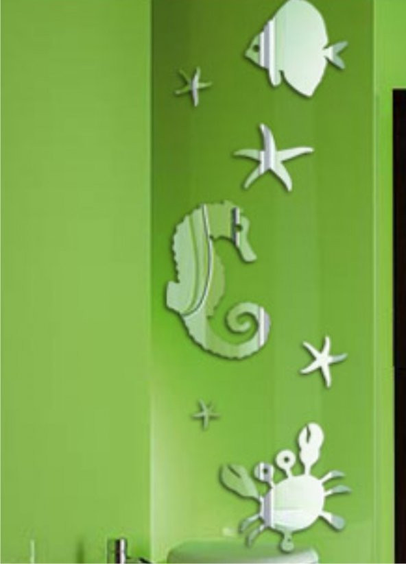 M3 Decorium Deniz Canlıları Dekoratif Ayna ürün görseli 1