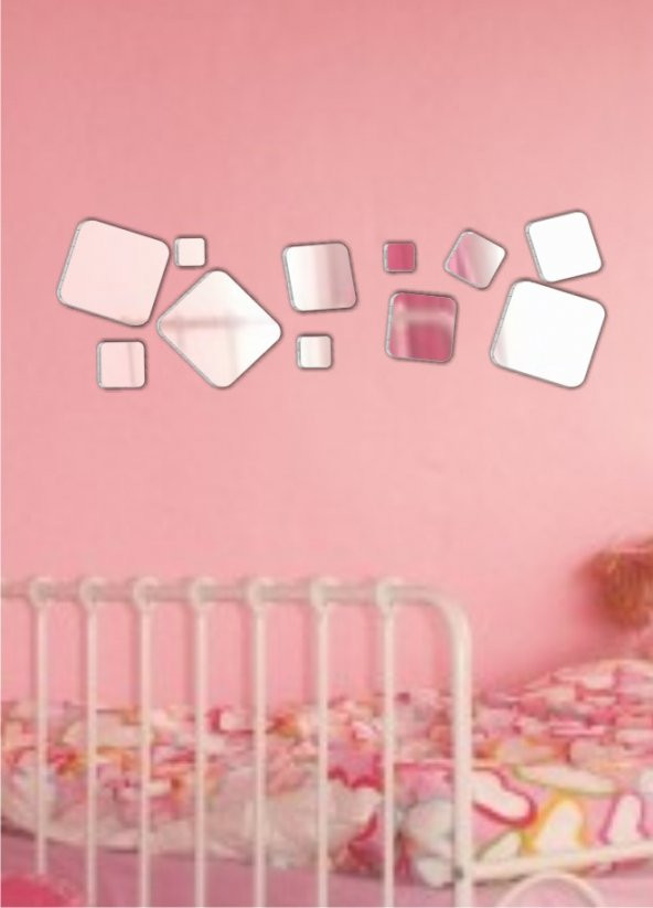M3 Decorium Kareler Dekoratif Ayna ürün görseli 1