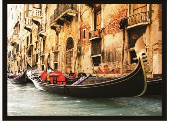 70x100cm Venedik Kano Poster Tablo ürün görseli 1