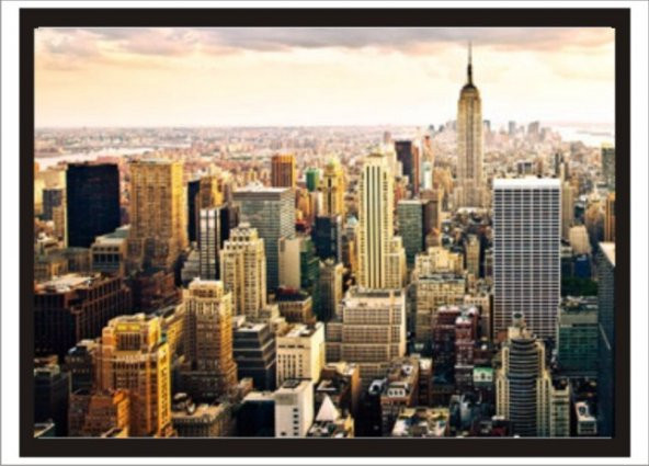 70cm X 100cm NewYork Binalar, Kuleler ve Gökdelenler Poster Tablo ürün görseli 1