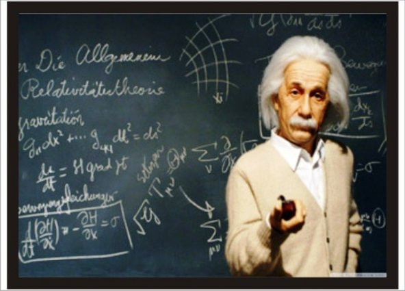70x100cm Einstein Poster Tablo ürün görseli 1