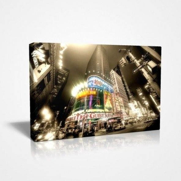 Ağır Kalın Mdf 30x45cm New Yorkun Ünlü Time s Square Canvas Tablo ürün görseli 1