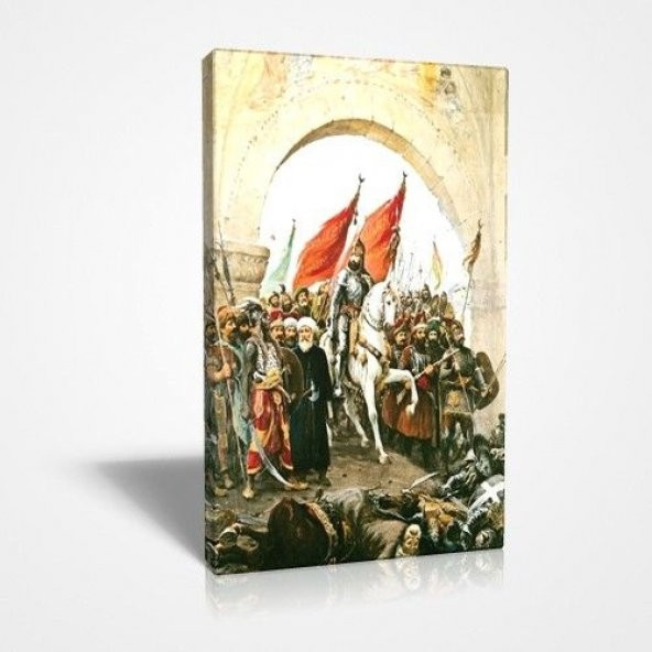 Fatih Sultan Mehmet İstanbulun Topkapı Fethi Zonaro Kanvas Tablo ürün görseli 1