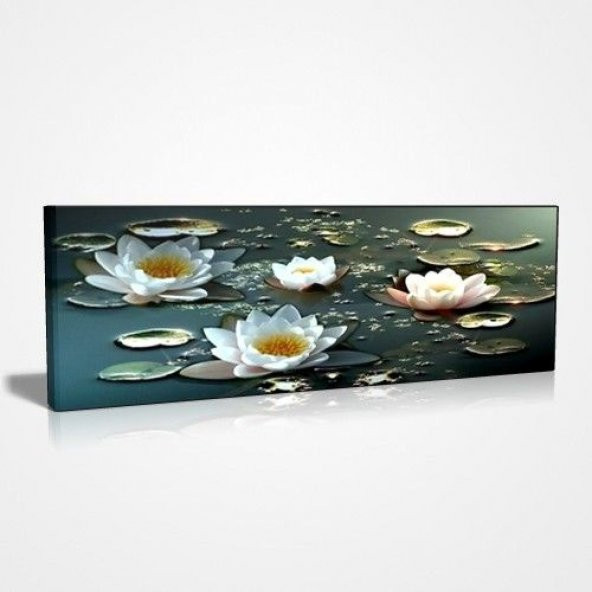 45x30 cm Yüzen Çiçekler Canvas Tablo ürün görseli 1