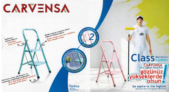 CARVENSA FORM TABANLI 2 BASAMAKLI Metal - Resim 2