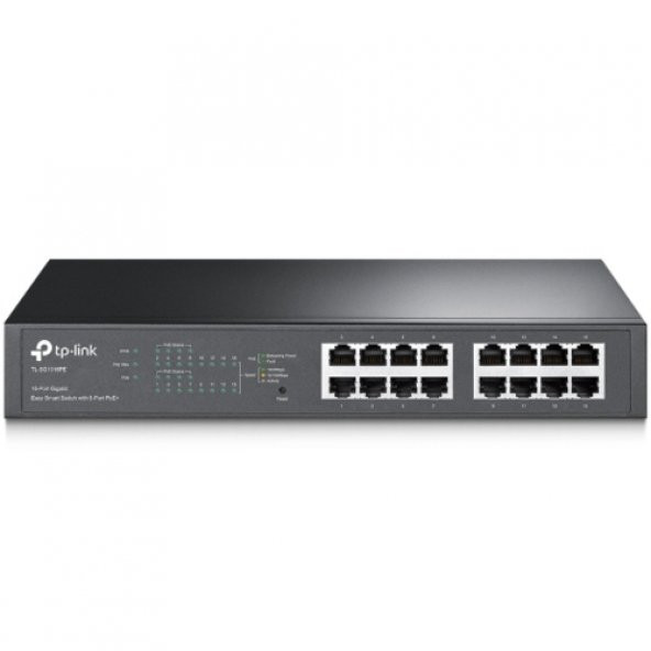 TP-Link TL-SG1016PE 16Port Gigabit Switch(8P POE+) - Resim 3