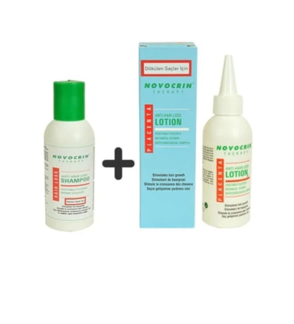 Novocrin Dökülen Saçlar Saç Bakım Losyonu 125 ml + 125 ml şampuan hediyeli ürün görseli 1