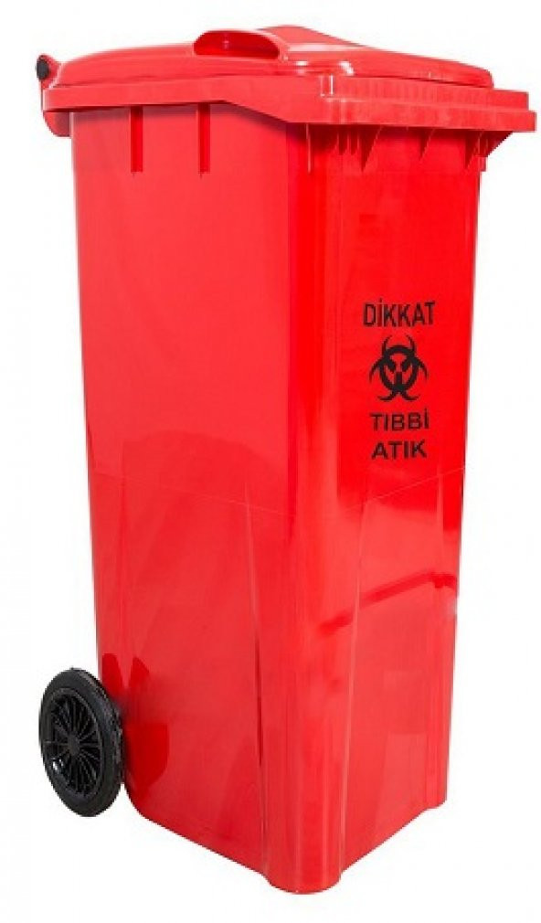 Plasticon Plastik Tıbbi Atık Çöp Konteyneri 110 lt A+ Kalite Isıya Dayanıklı Tıbbi Atık Kovası ürün görseli 1