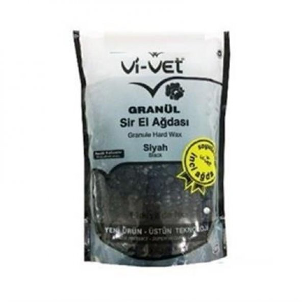 Vi-Vet Granul Sir El Ağdası Siyah-Black Soyulabilir İnci Ağda 1000g ürün görseli 1