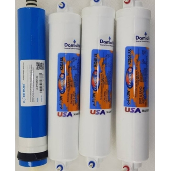Damlalife Orjinal  USA Omnipure Filtre 4 lü ürün görseli 1