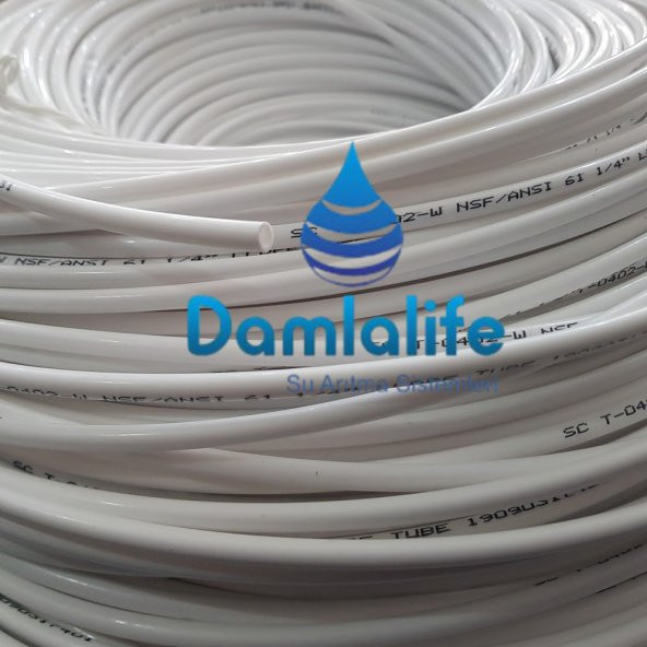 Damlalife Taiwan 6 mm 1/4 Su Arıtma Hortum NSF Onaylı (5 metre ) ürün görseli 1