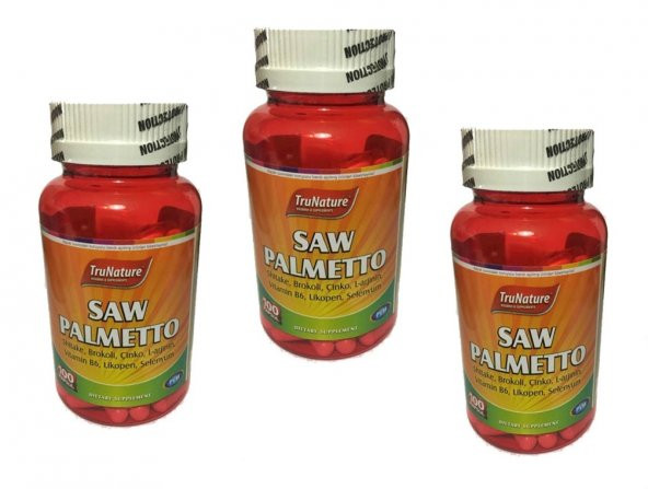 Trunature Saw Palmetto Complex 450 mg 100 Kapsül 3 kutu ürün görseli 1
